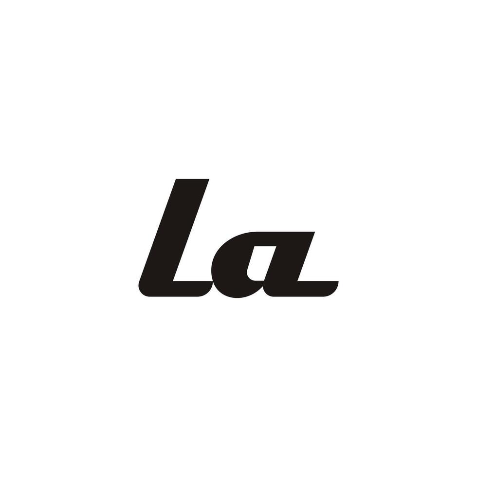 Initial letter la logo or al logo vector design template