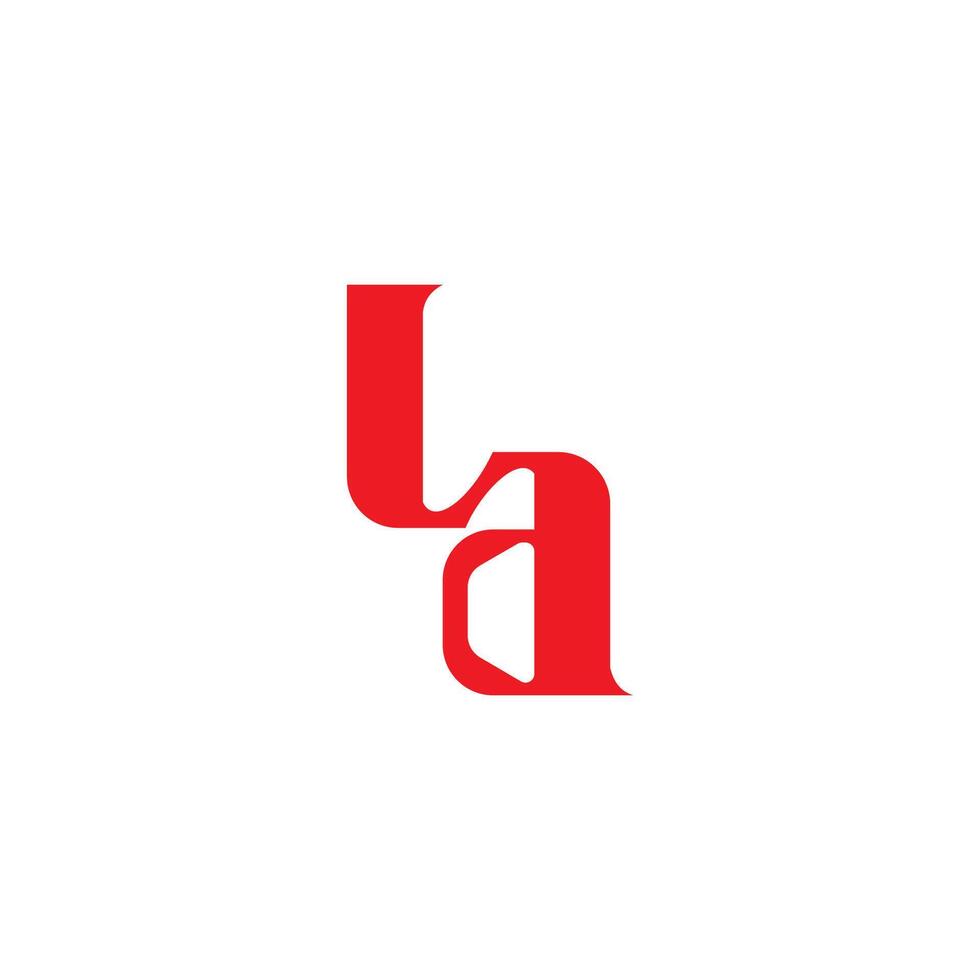Initial letter la logo or al logo vector design template