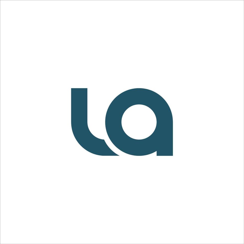 Initial letter la logo or al logo vector design template