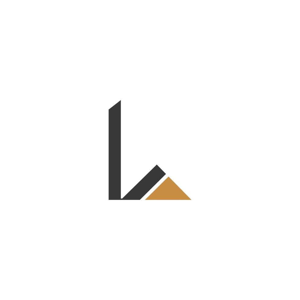 Alphabet letters Initials Monogram logo LL, L vector