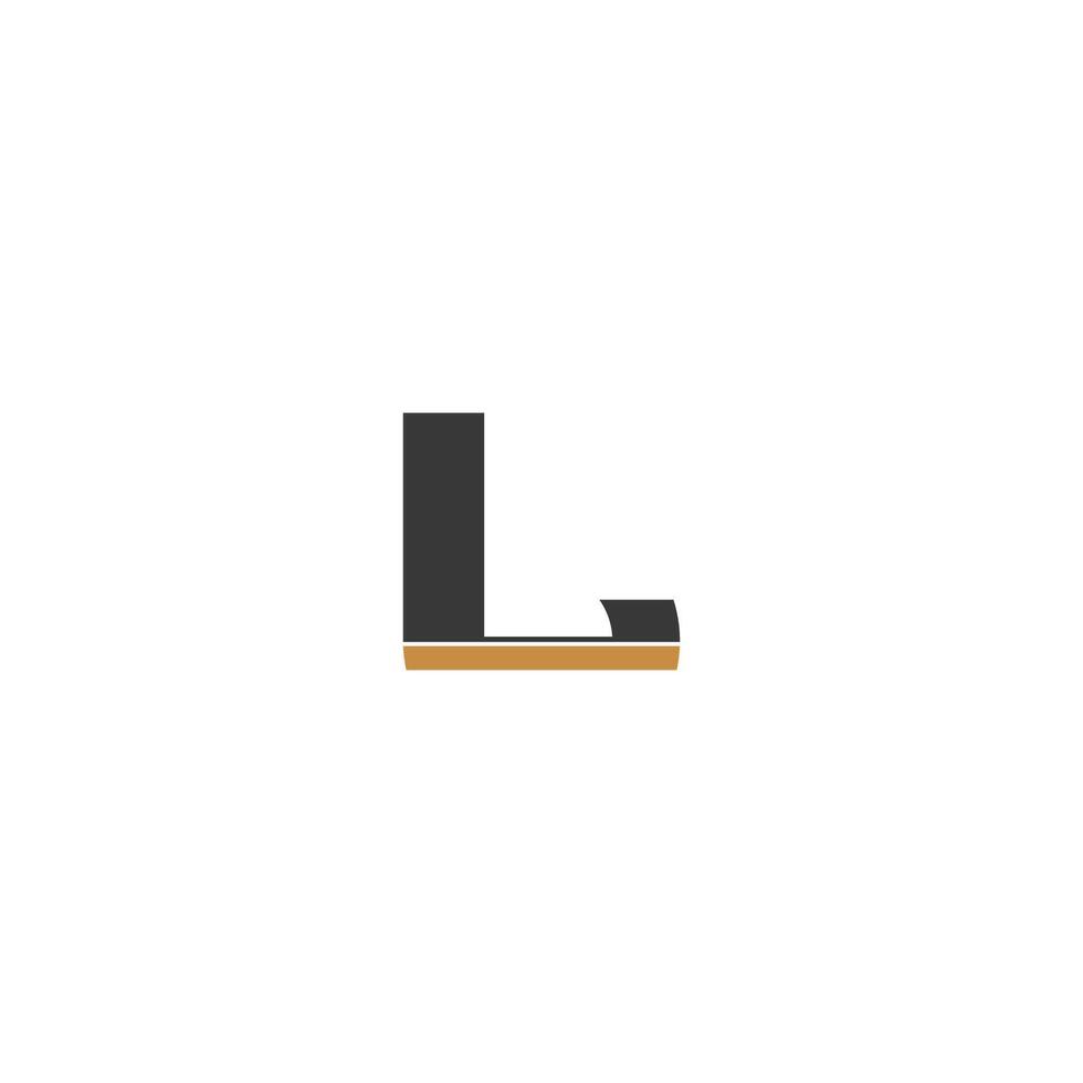 Alphabet letters Initials Monogram logo LL, L vector