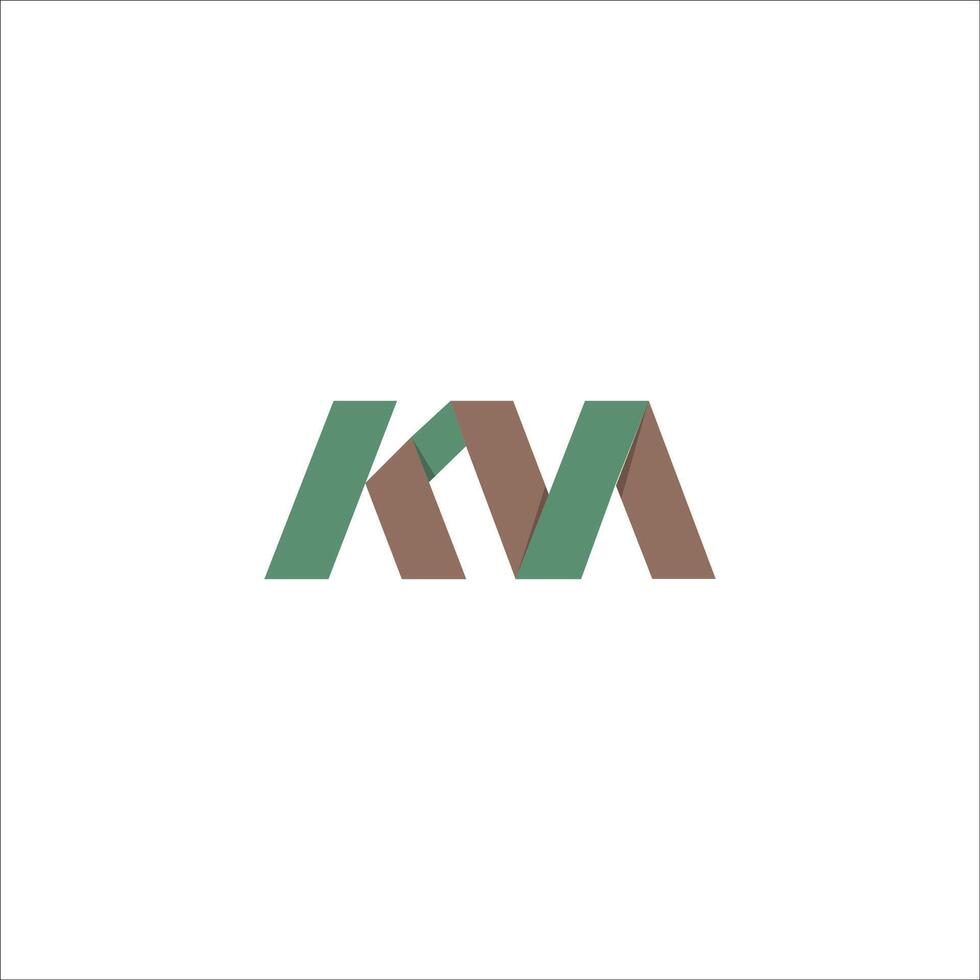 Initial letter km logo or mk logo vector design template