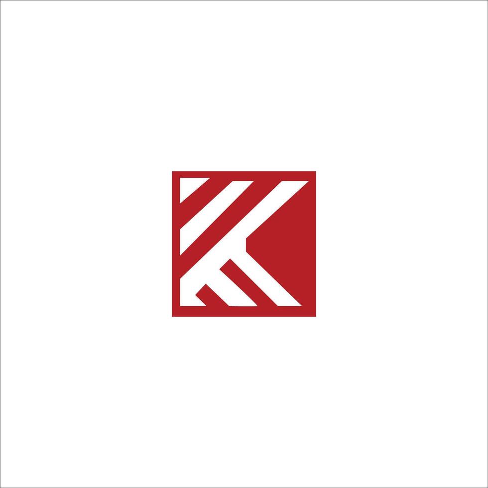 Initial letter km logo or mk logo vector design template