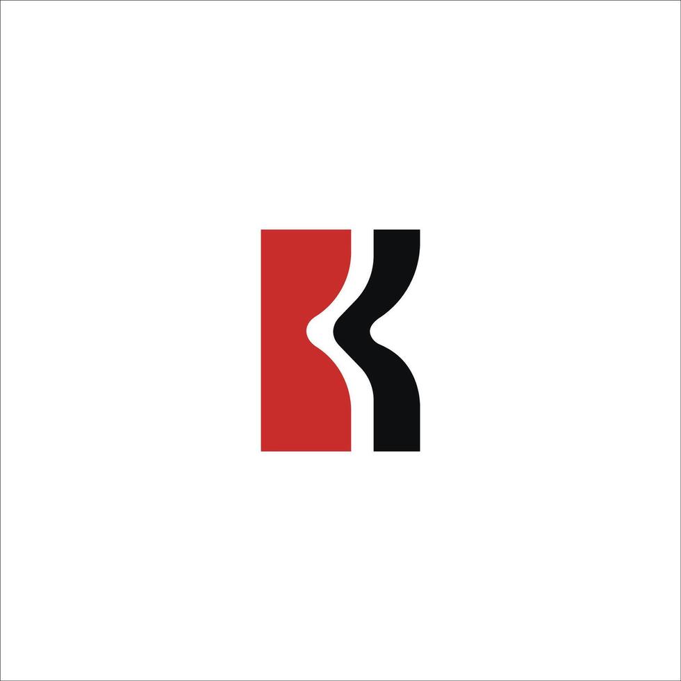 Initial letter km logo or mk logo vector design template