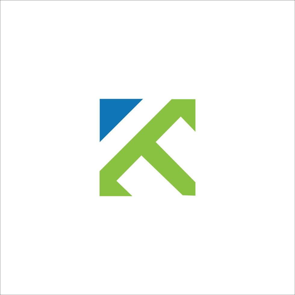 Initial letter km logo or mk logo vector design template