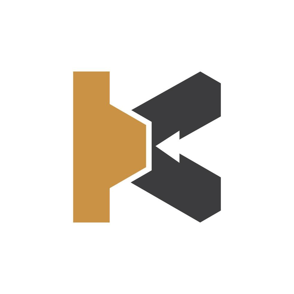 creativo resumen letra ck logo diseño. vinculado letra kc logo diseño. vector