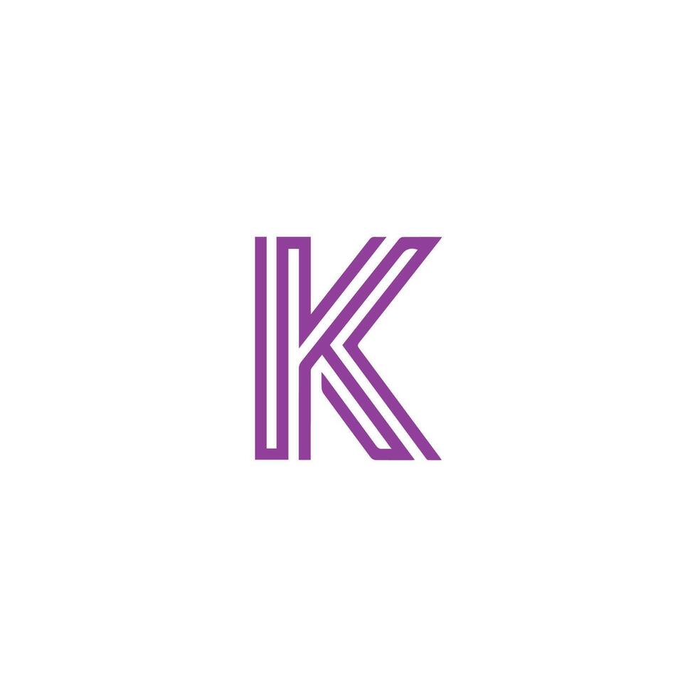 Initial letter k logo vector design template