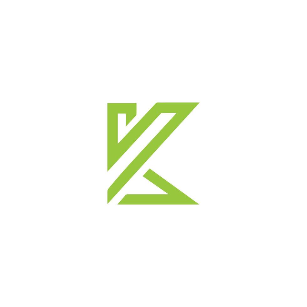 Initial letter k logo design template vector