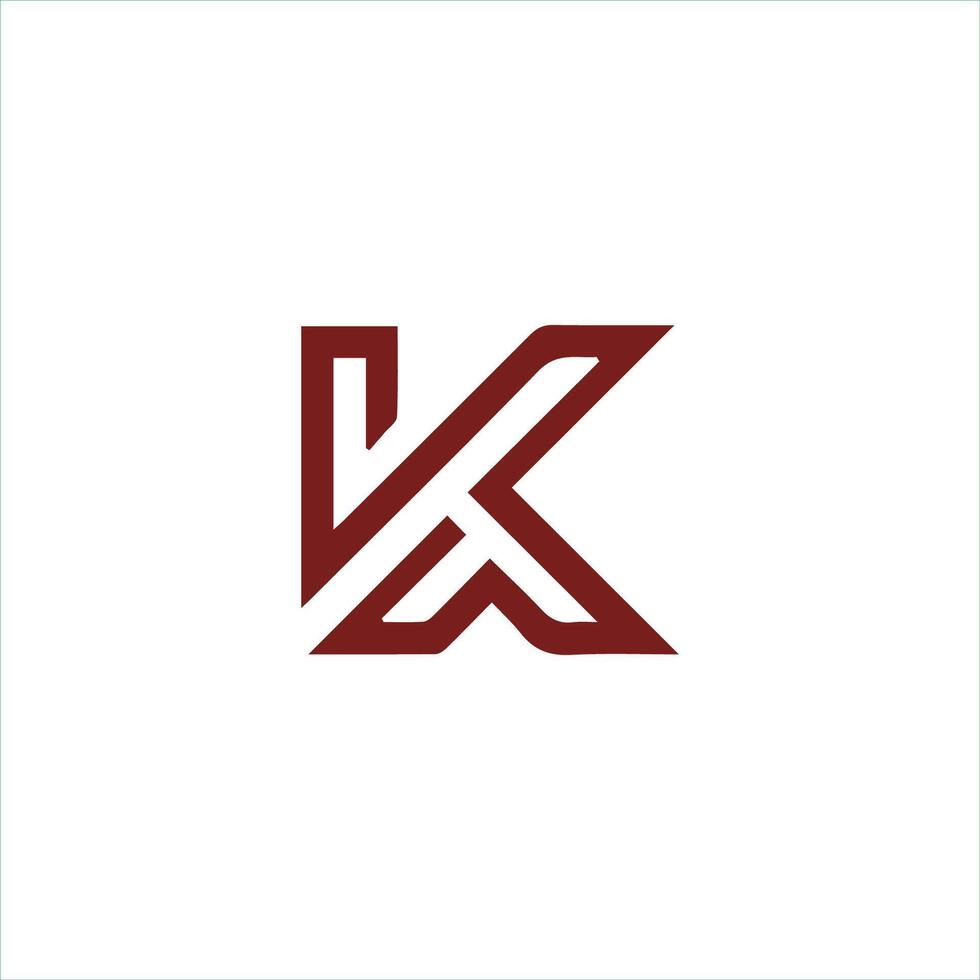 Initial letter k logo design template vector