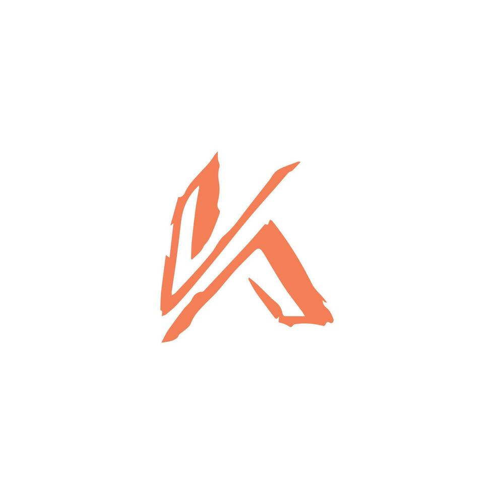 plantilla de diseño de logotipo de letra inicial k vector