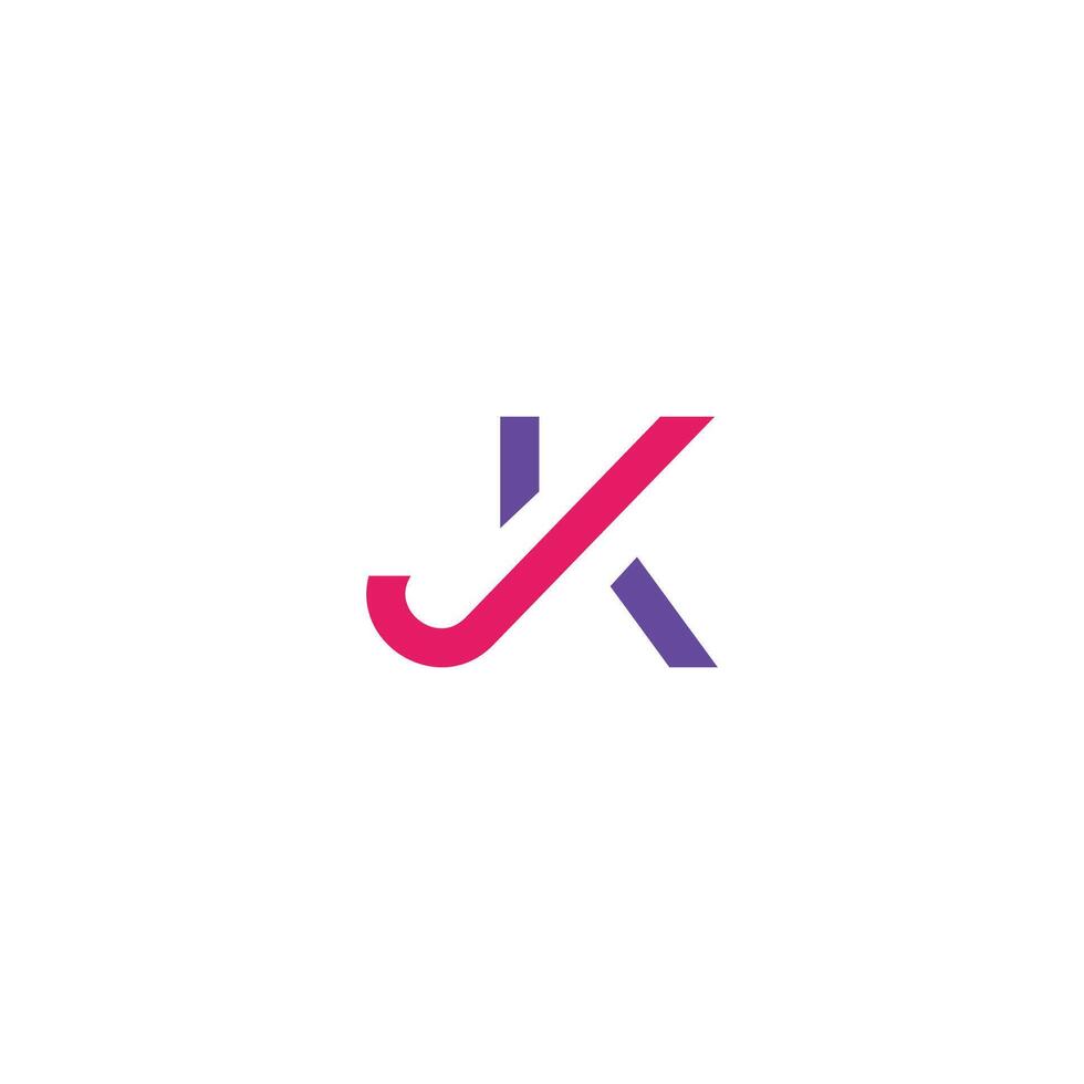 Initial letter k logo design template vector