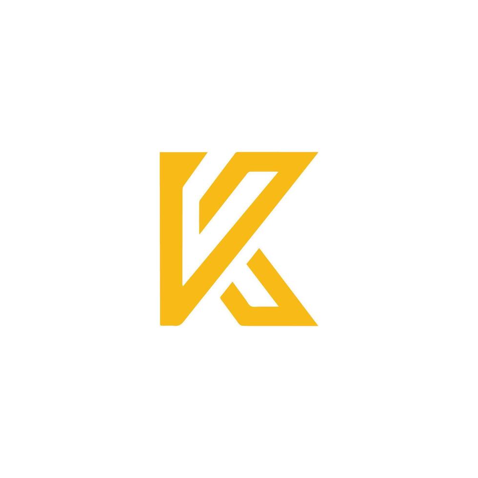 Initial letter k logo design template vector