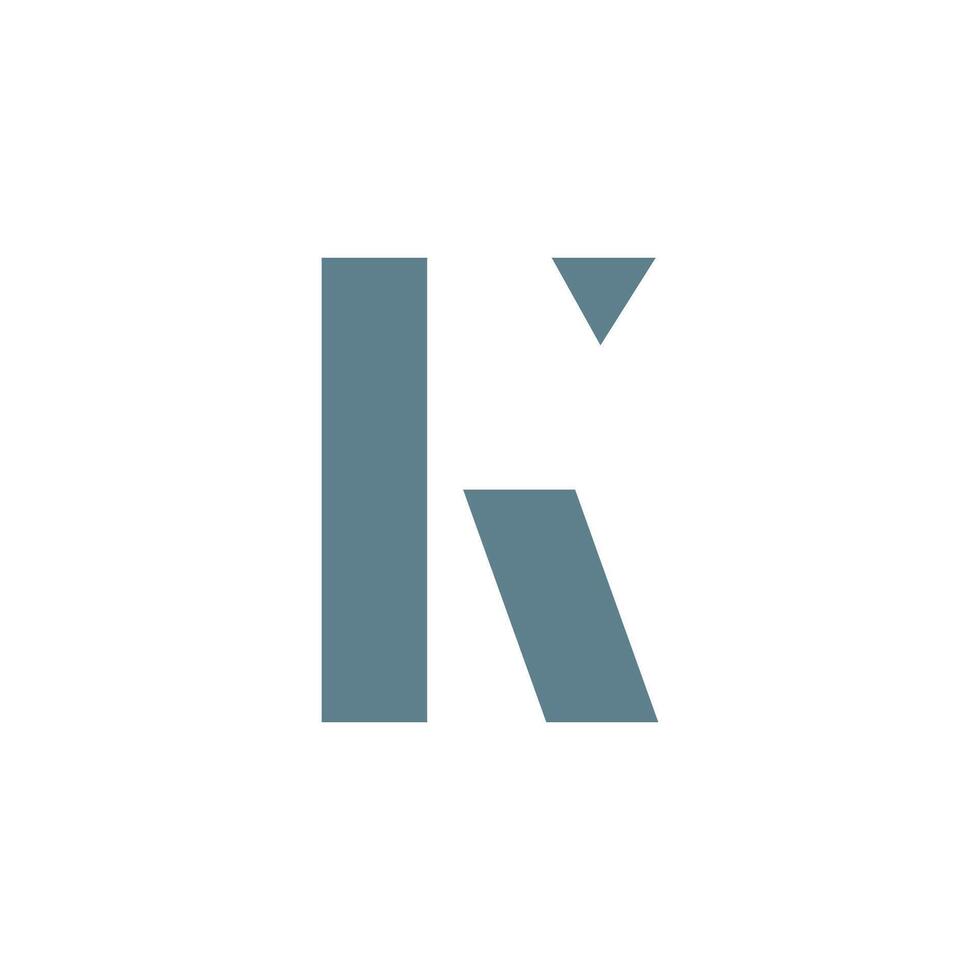 plantilla de diseño de logotipo de letra inicial k vector