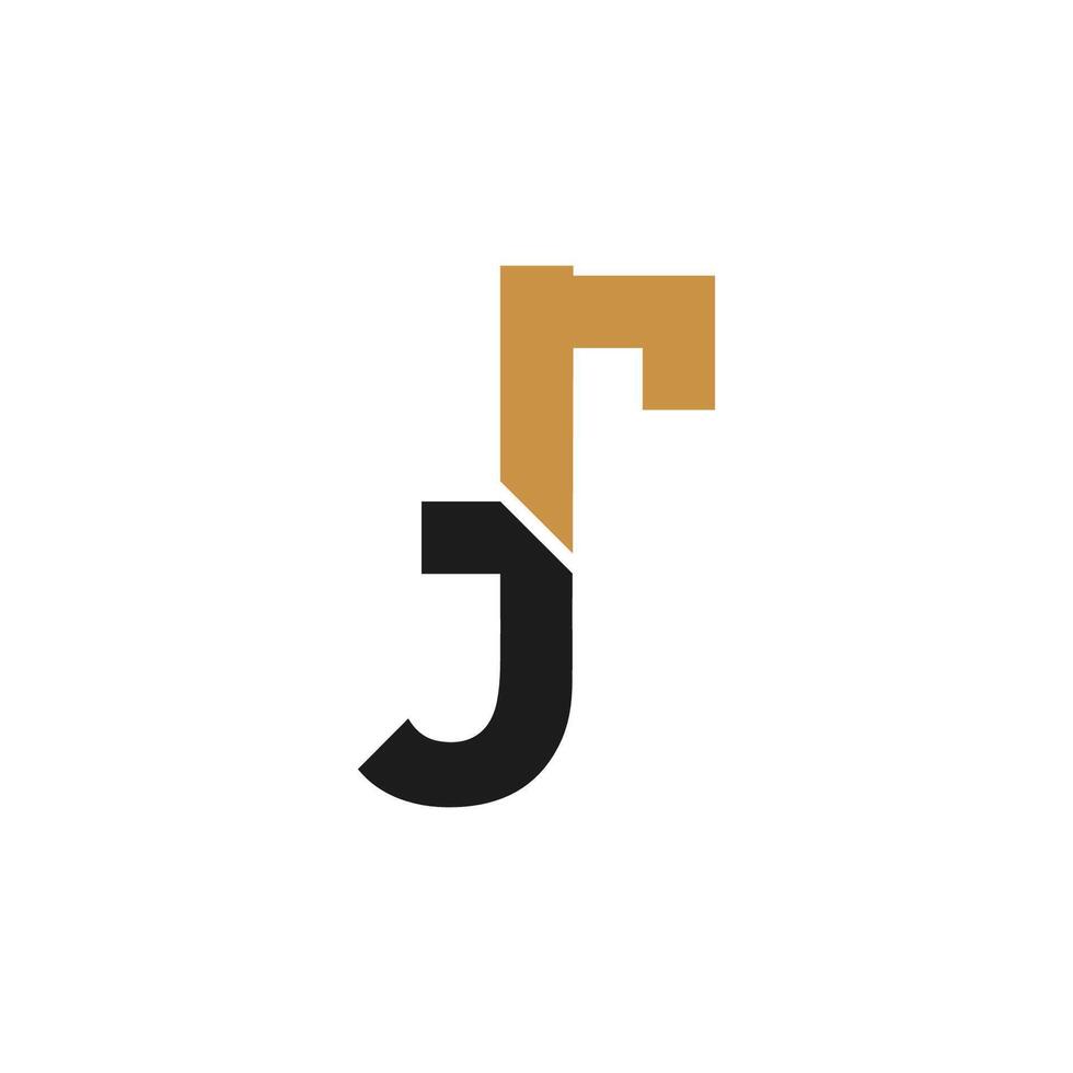 Initial jr letter logo vector template design. Creative abstract letter rj logo design. Linked letter rj logo design.