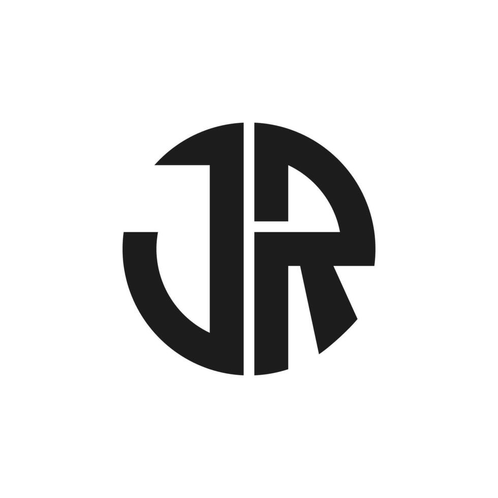 Initial jr letter logo vector template design. Creative abstract letter rj logo design. Linked letter rj logo design.