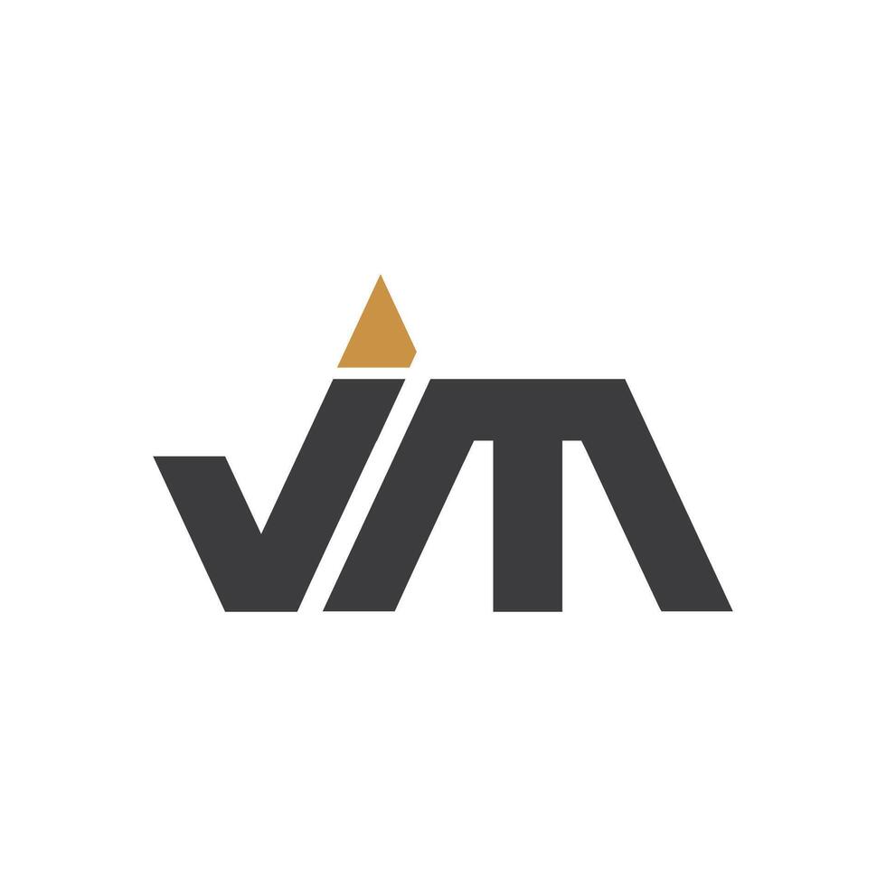 Initial letter jm logo or mj logo vector design template