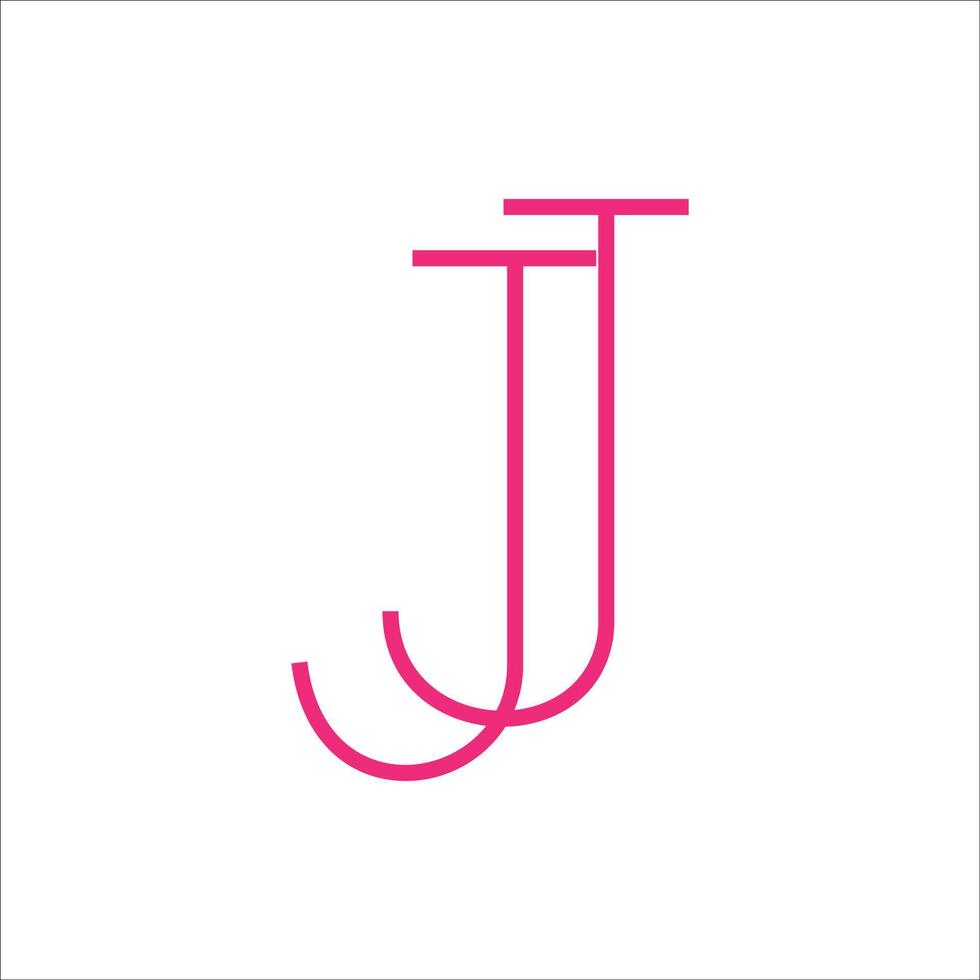 Initial letter jj logo or j logo vector design template