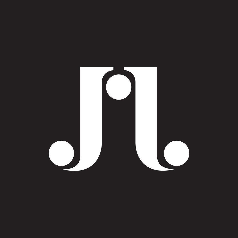 Initial letter jj logo or j logo vector design template