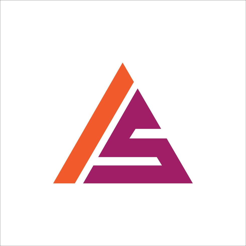 Initial letter is logo or si logo vector design template