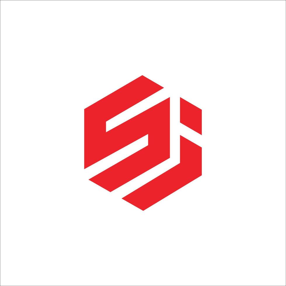 Initial letter is logo or si logo vector design template