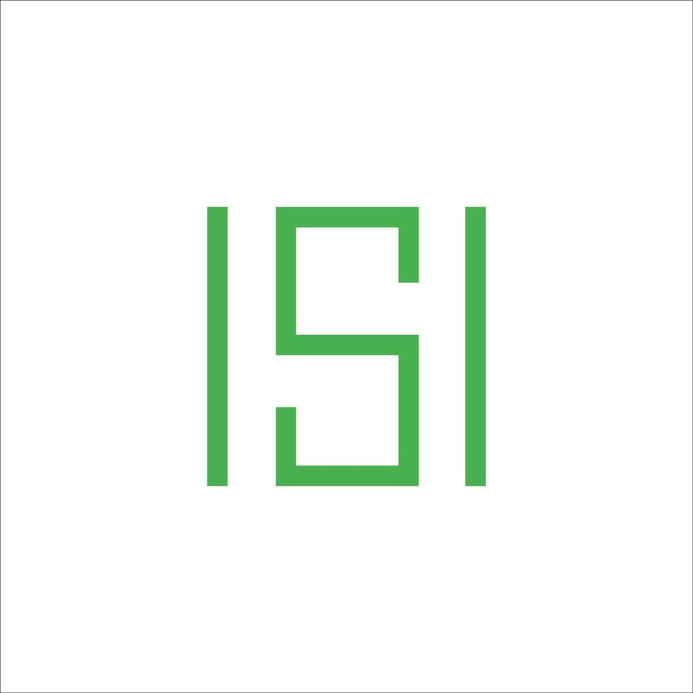 inicial letra hs logo o sh logo vector diseño modelo