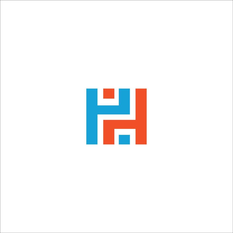 Initial letter hh logo or h logo vector design template