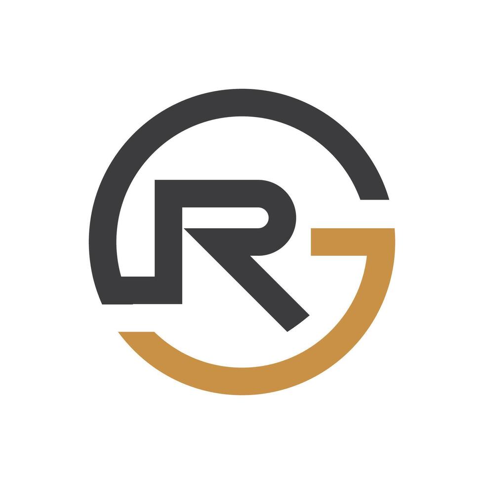initial gr letter logo with creative modern business typography vector template. creative abstract letter rg logo design.