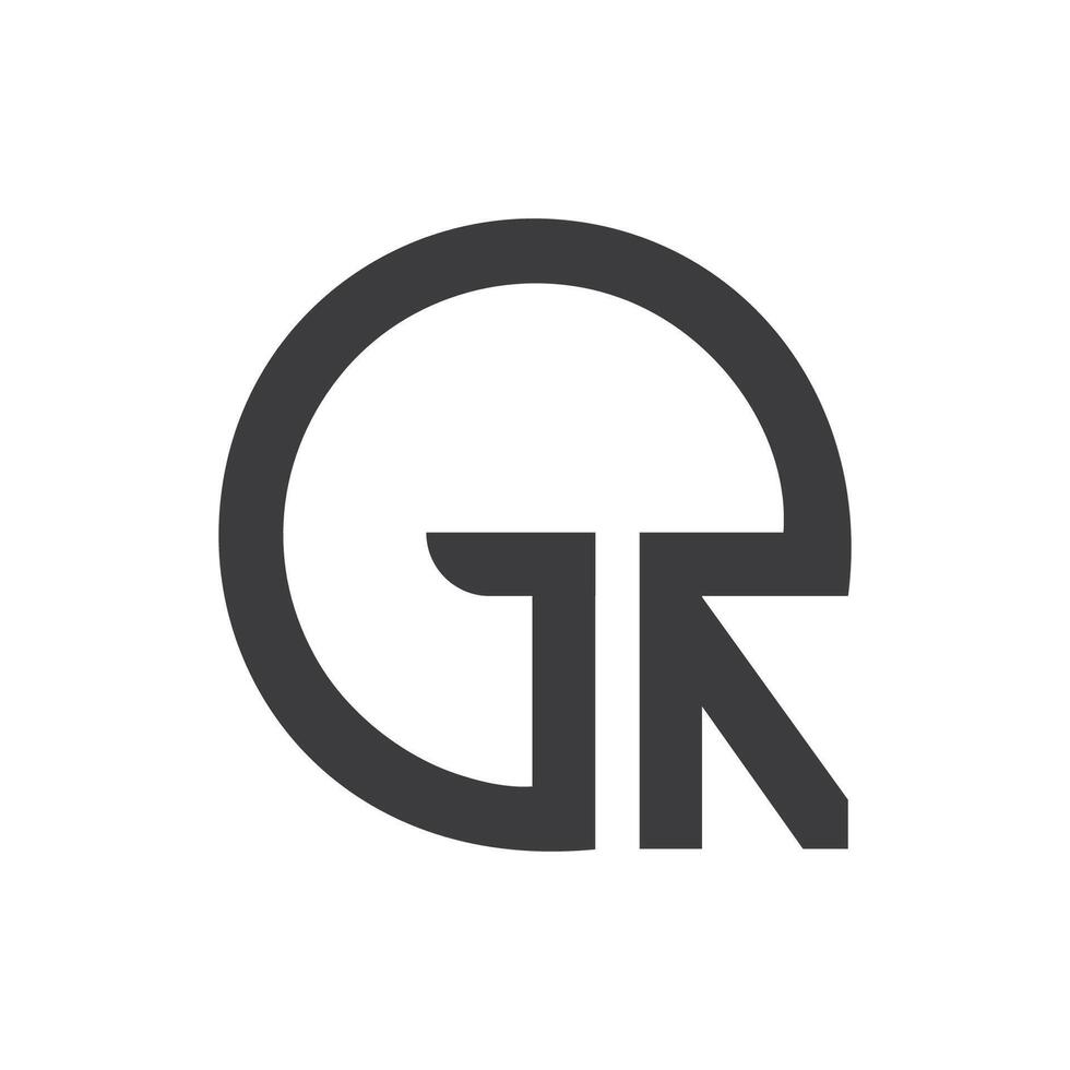 inicial gramo letra logo con creativo moderno negocio tipografía vector modelo. creativo resumen letra rg logo diseño.