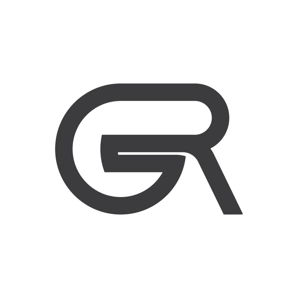 initial gr letter logo with creative modern business typography vector template. creative abstract letter rg logo design.