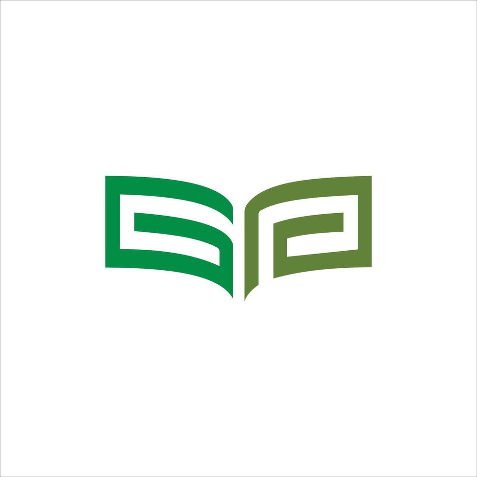 initial letter gp or pg logo vector design