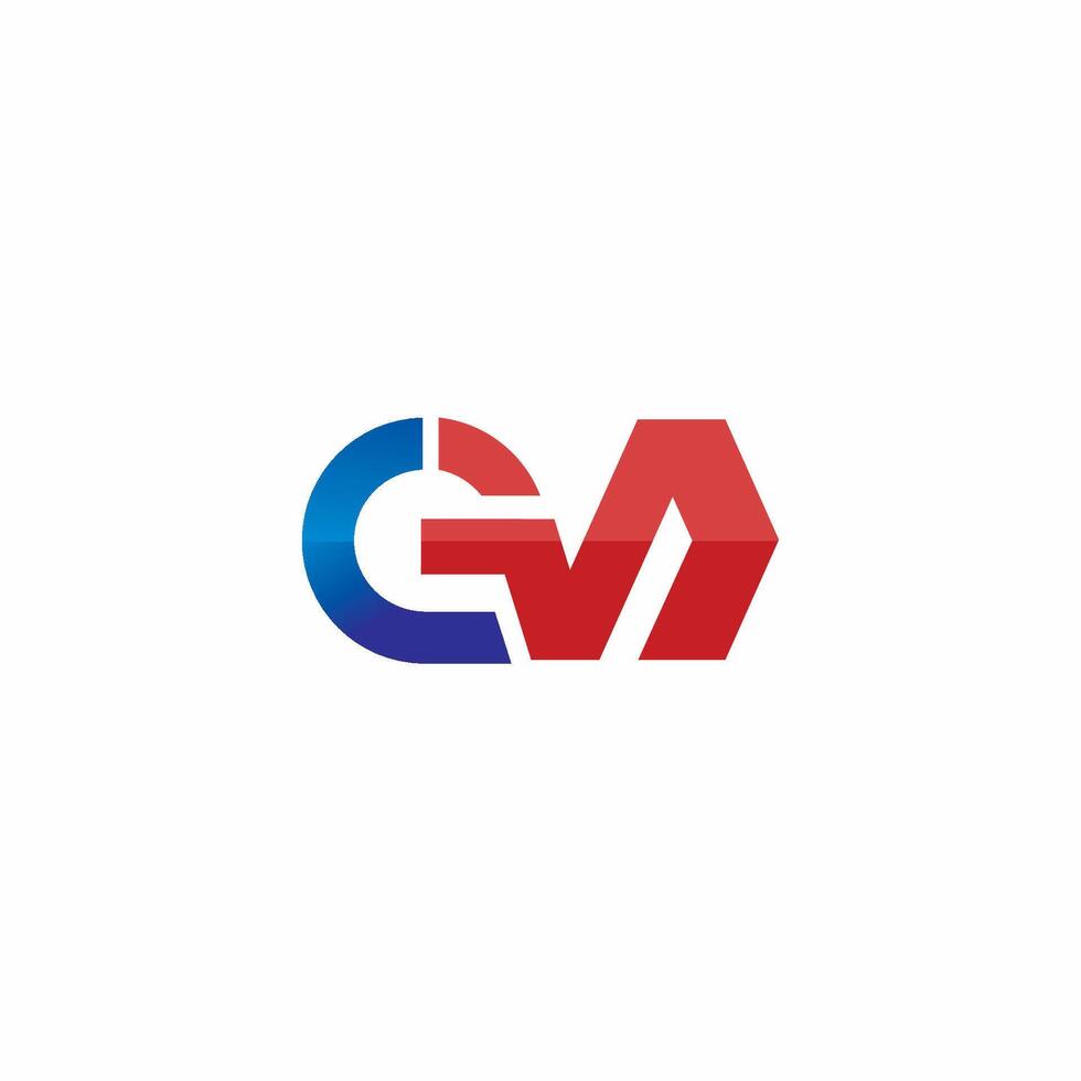 inicial letra gm o mg logo diseño modelo vector