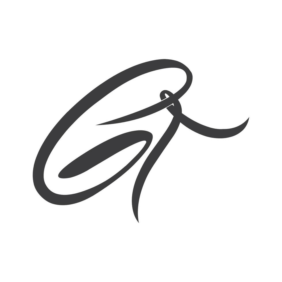 Alphabet letters Initials Monogram logo KG, GK, K and G vector