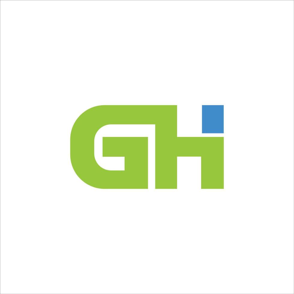 inicial letra gh o hg logo vector plantillas