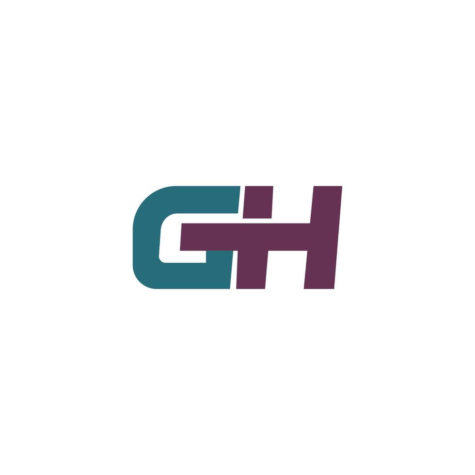 Initial letter gh or hg logo vector templates