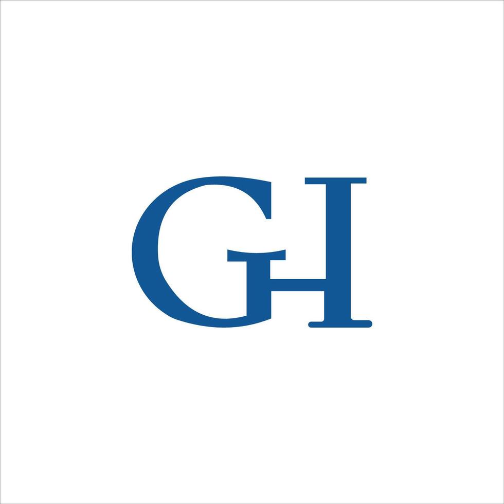 Initial letter gh or hg logo vector templates
