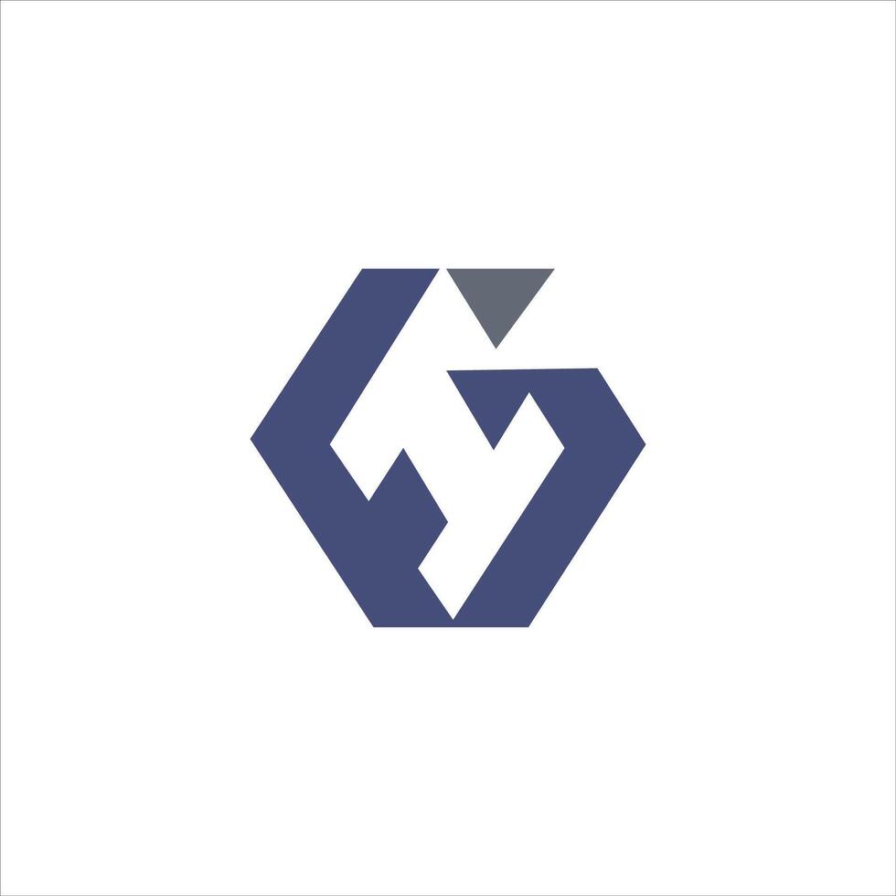 Initial letter gh or hg logo vector templates