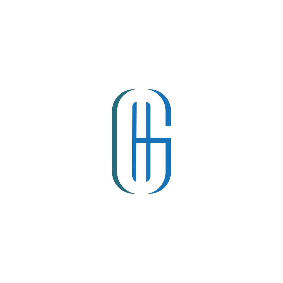 Initial letter gh or hg logo vector templates