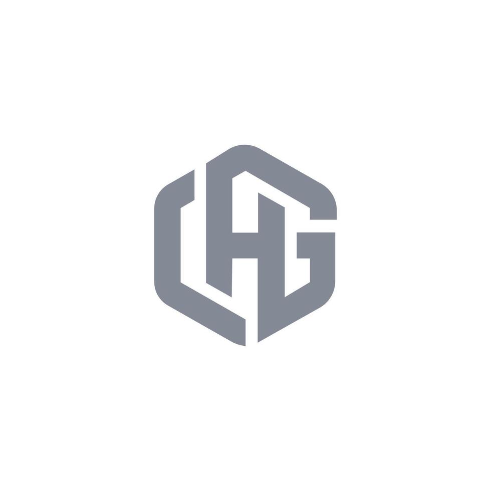 Initial letter gh or hg logo vector templates