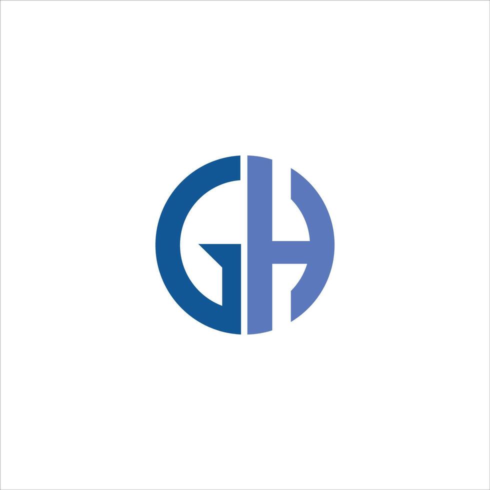 Initial letter gh or hg logo vector templates