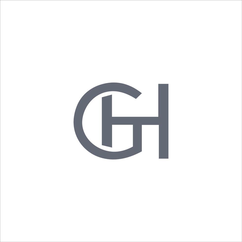 Initial letter gh or hg logo vector templates
