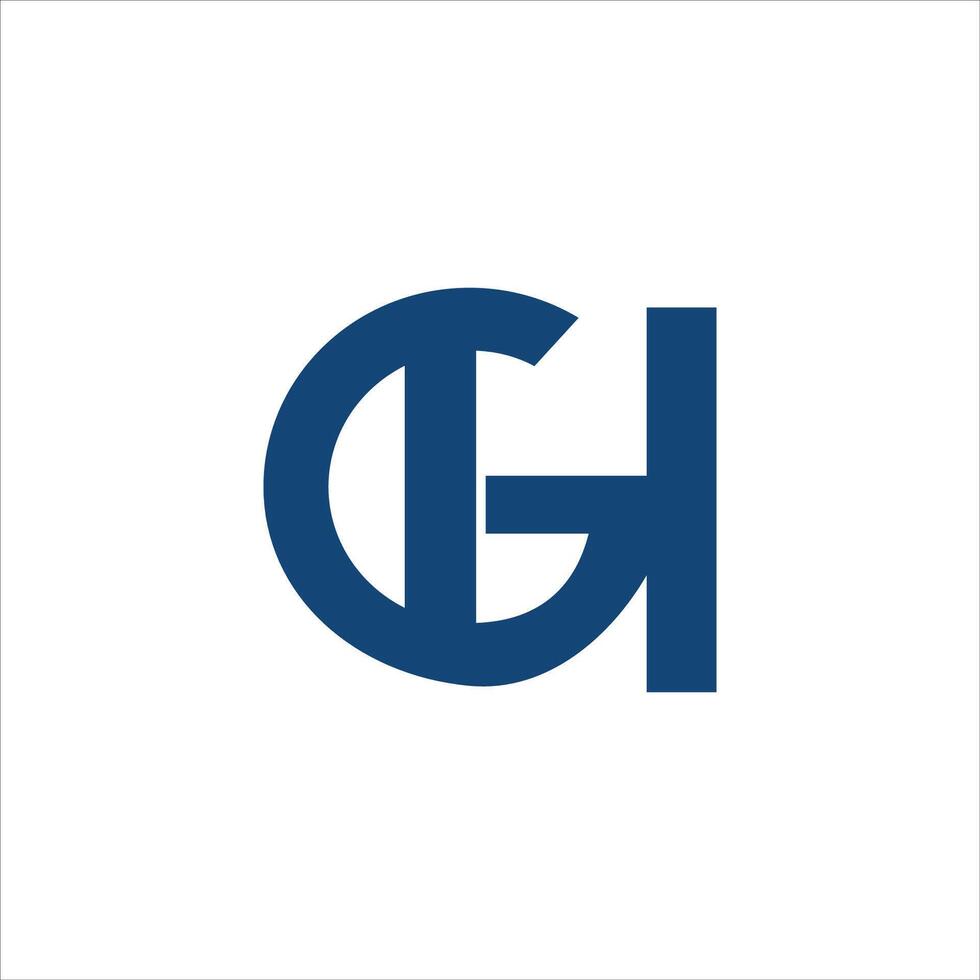 Initial letter gh or hg logo vector templates