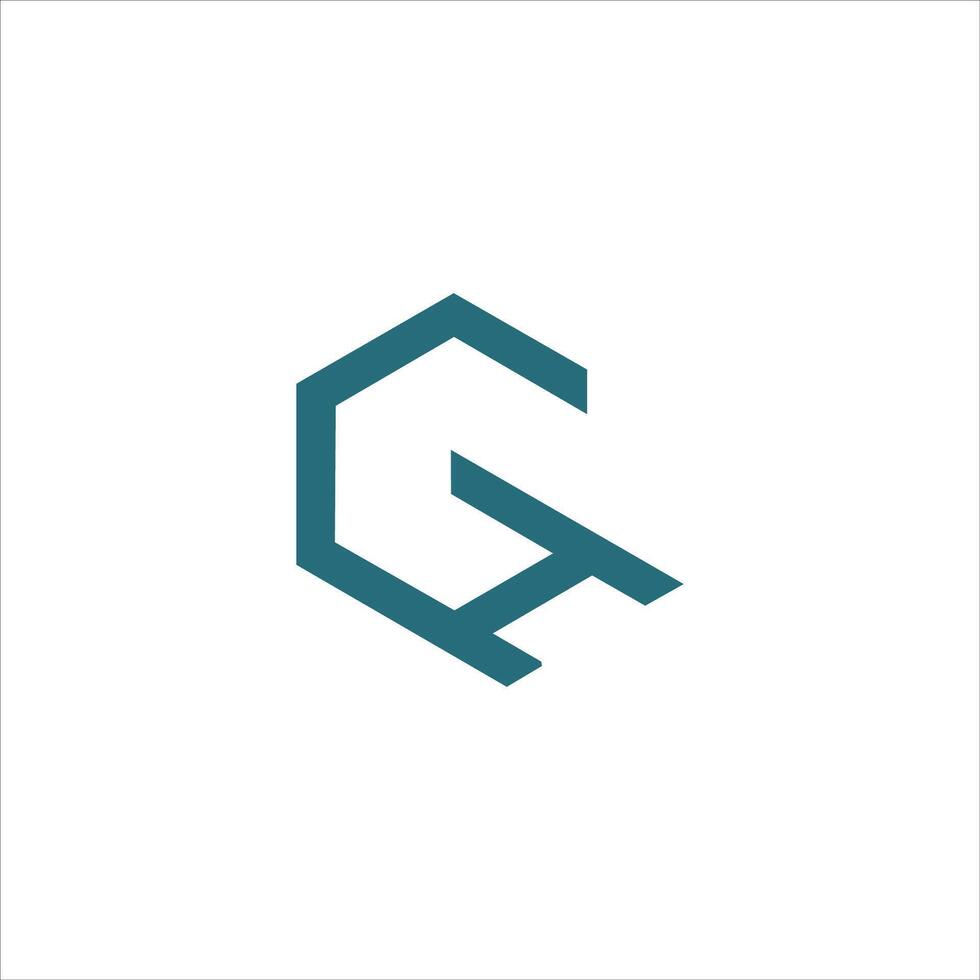 Initial letter gh or hg logo vector templates
