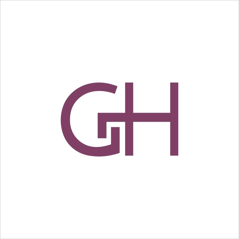 Initial letter gh or hg logo vector templates