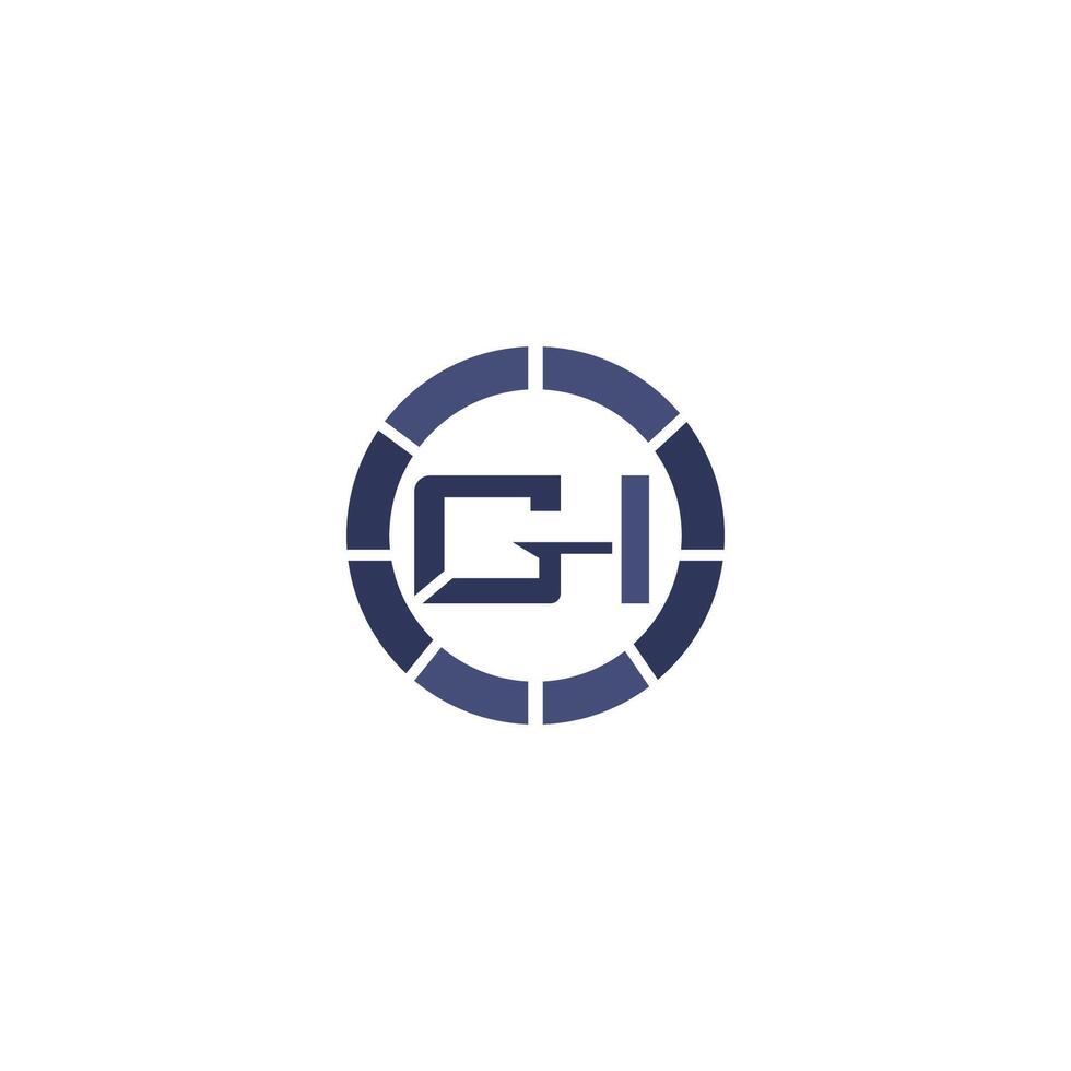 Initial letter gh or hg logo vector templates