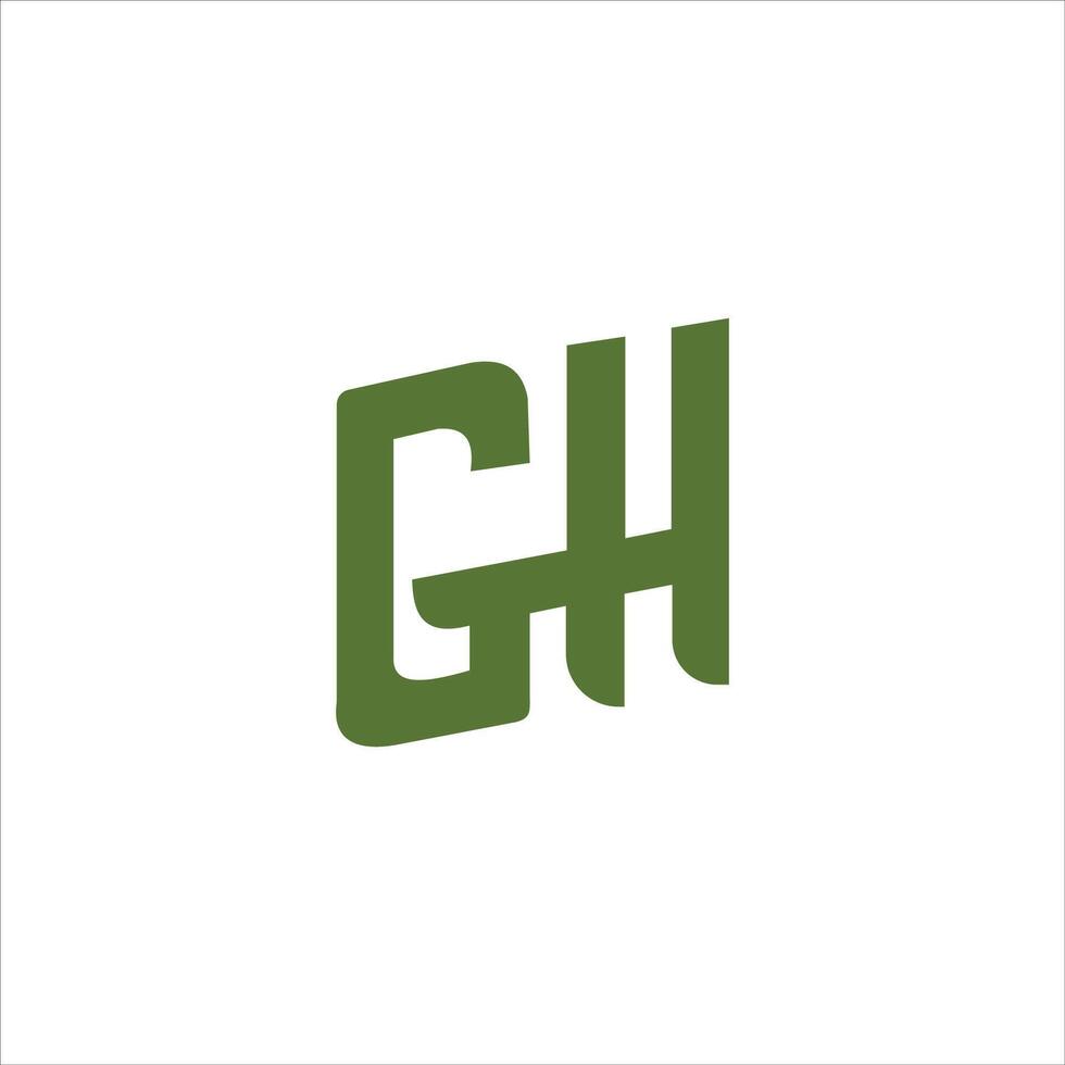 Initial letter gh or hg logo vector templates