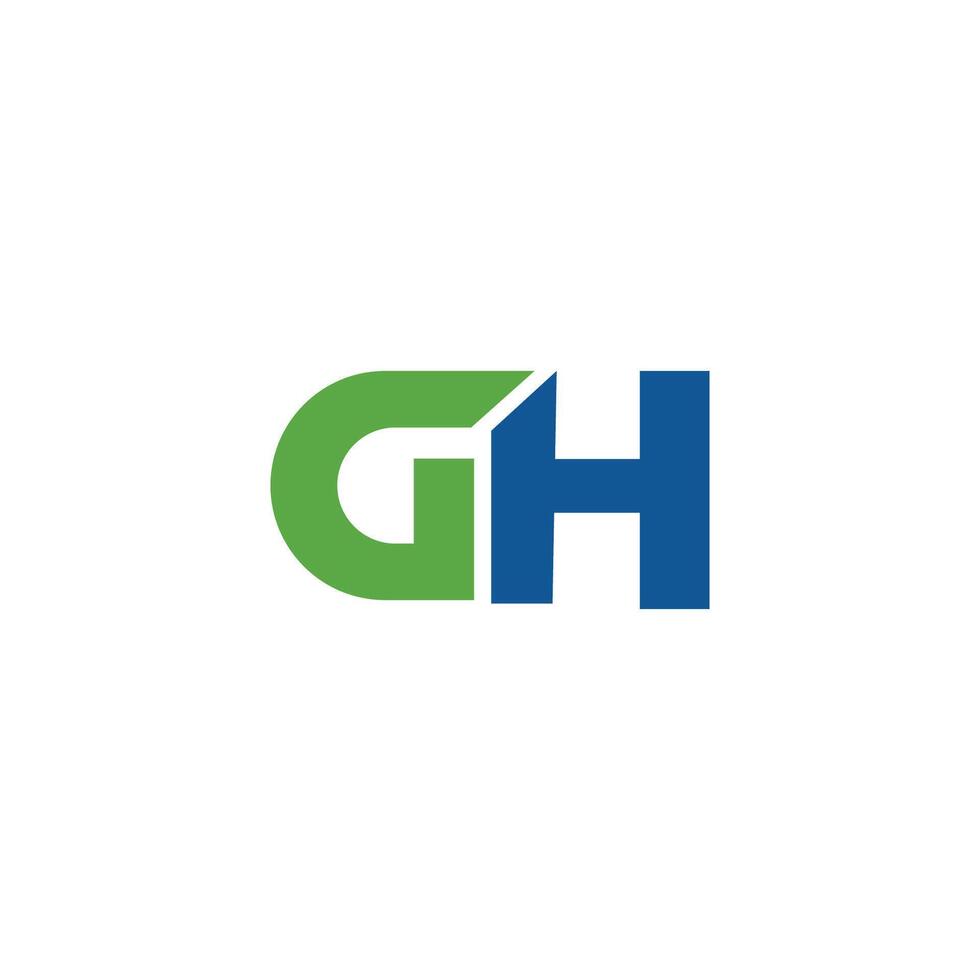 Initial letter gh or hg logo vector templates