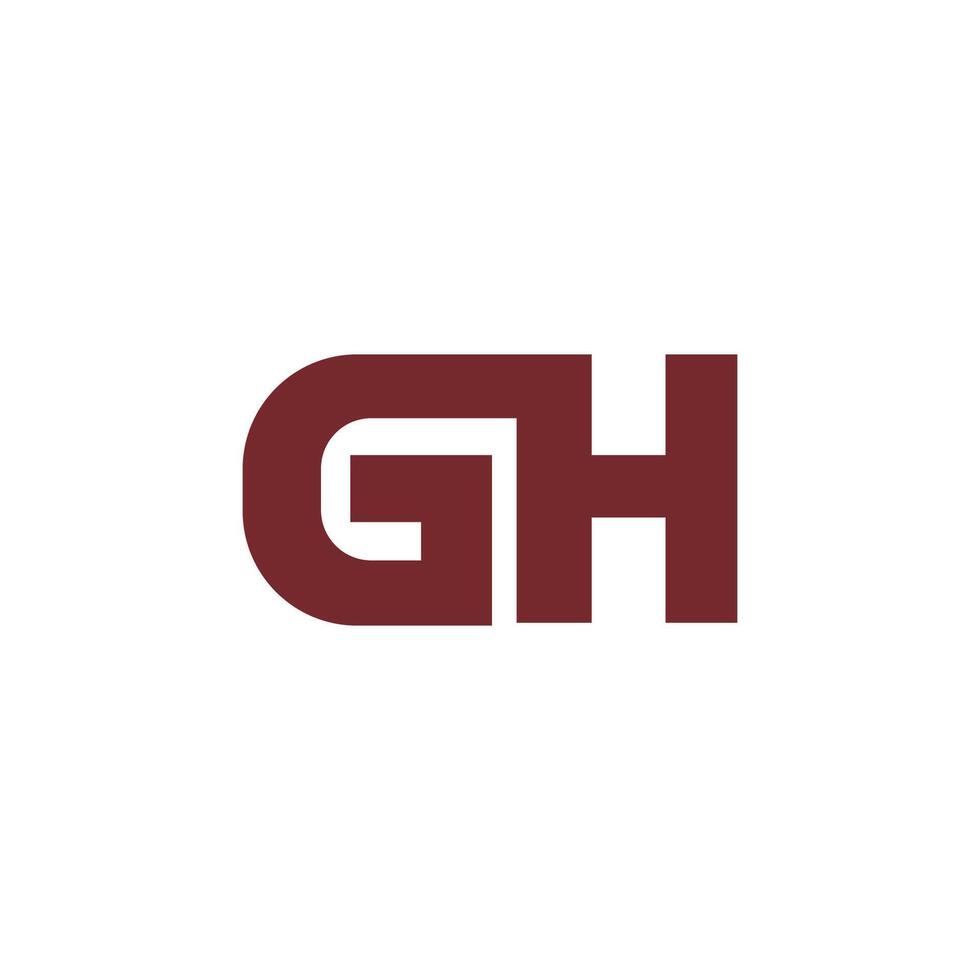 Initial letter gh or hg logo vector templates