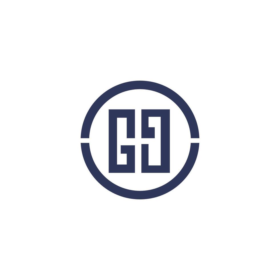 Initial letter gh or hg logo vector templates