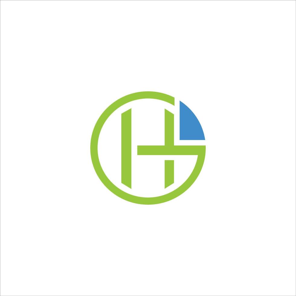 Initial letter gh or hg logo vector templates