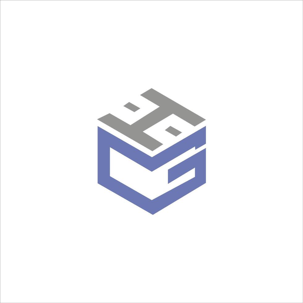 Initial letter gh or hg logo vector templates